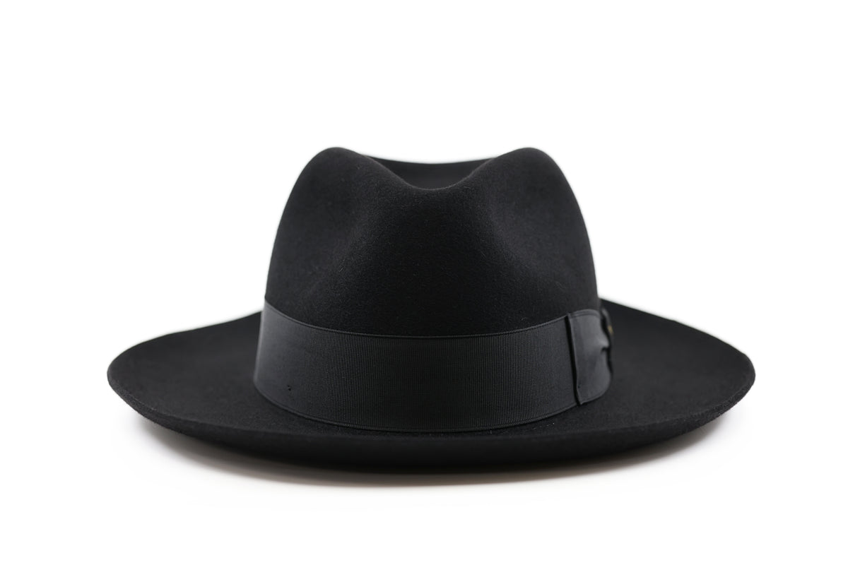 BORSALINO Alessandria- Black (Large Brim)