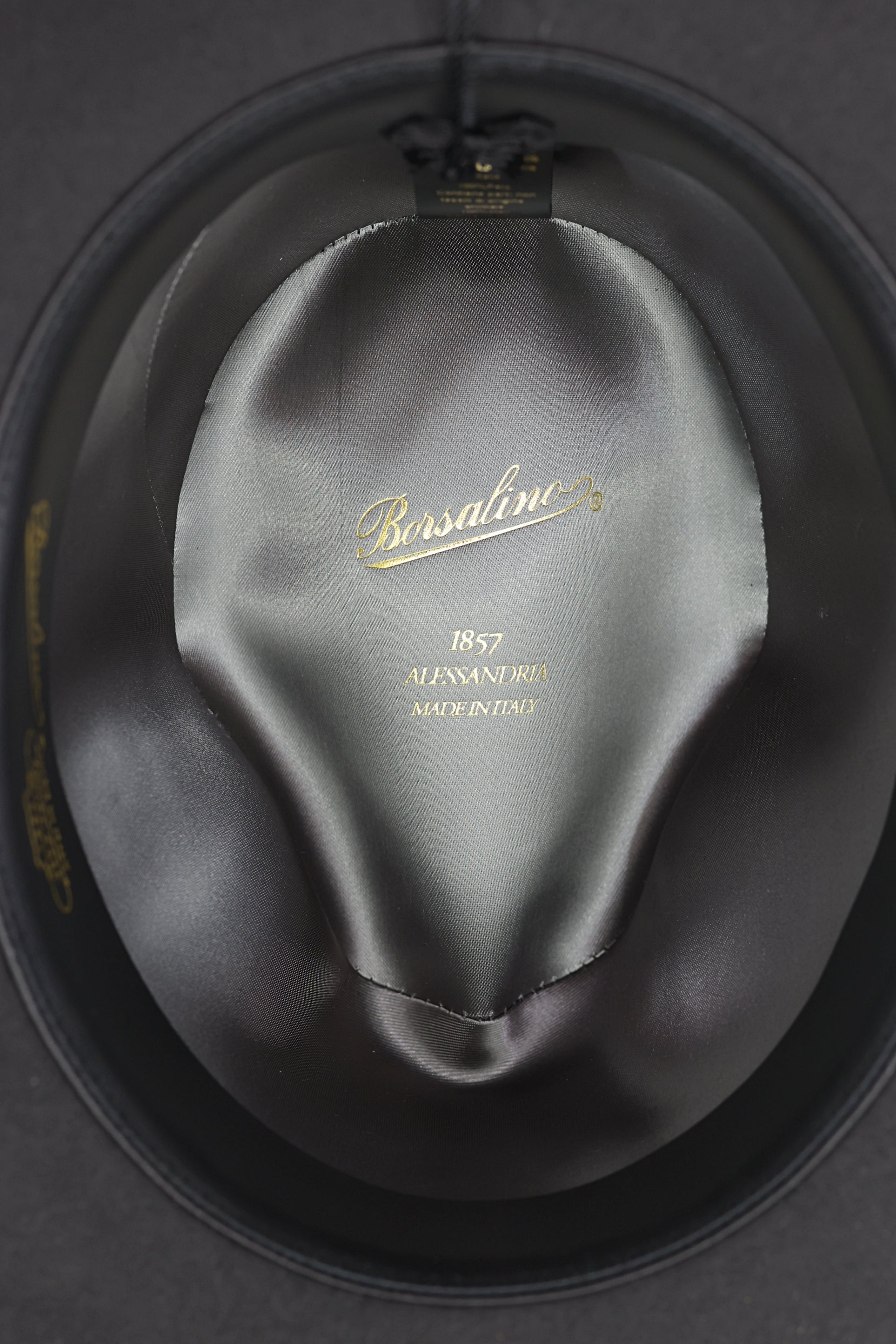 BORSALINO Alessandria- Charcoal (Large Brim)