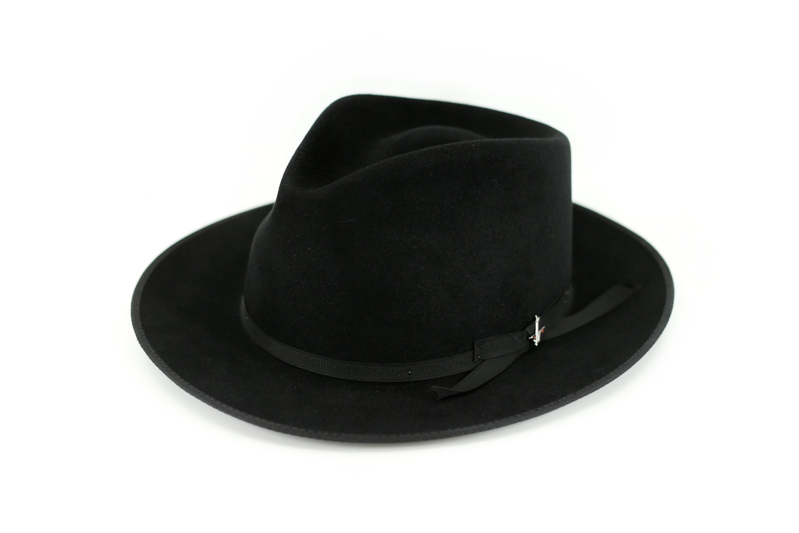 ステットソンStevenson OverallSTETSON Fedra Hat VINTAGE 1950s STETSON WESTERN WOOL FEDORA HAT WITH BOX GRAY