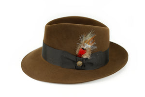 Stetson Temple- Fedora (Fur Felt)-Pasadena Hat Shop