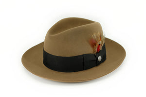 Stetson Temple- Fedora (Fur Felt)-Pasadena Hat Shop