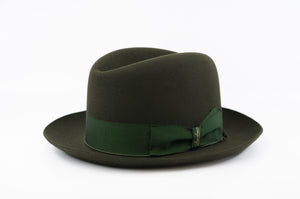 BORSALINO Q.S. Anello "Film" Open Crown- Olive