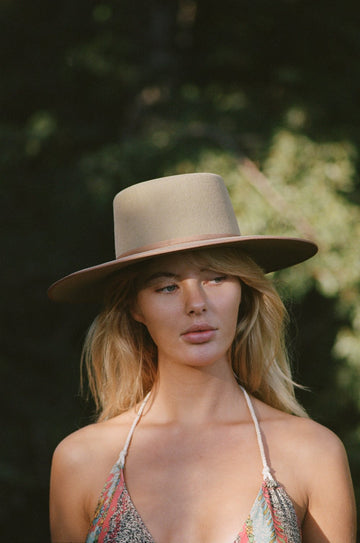Lack of Color- Ivory Rancher Boater