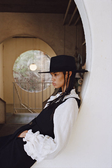 Lack of Color The Mirage Wide Brimmed Hat in Black Lack of Color Mirage Wide Brimmed Hat – FIVE AND DIAMOND main image 2